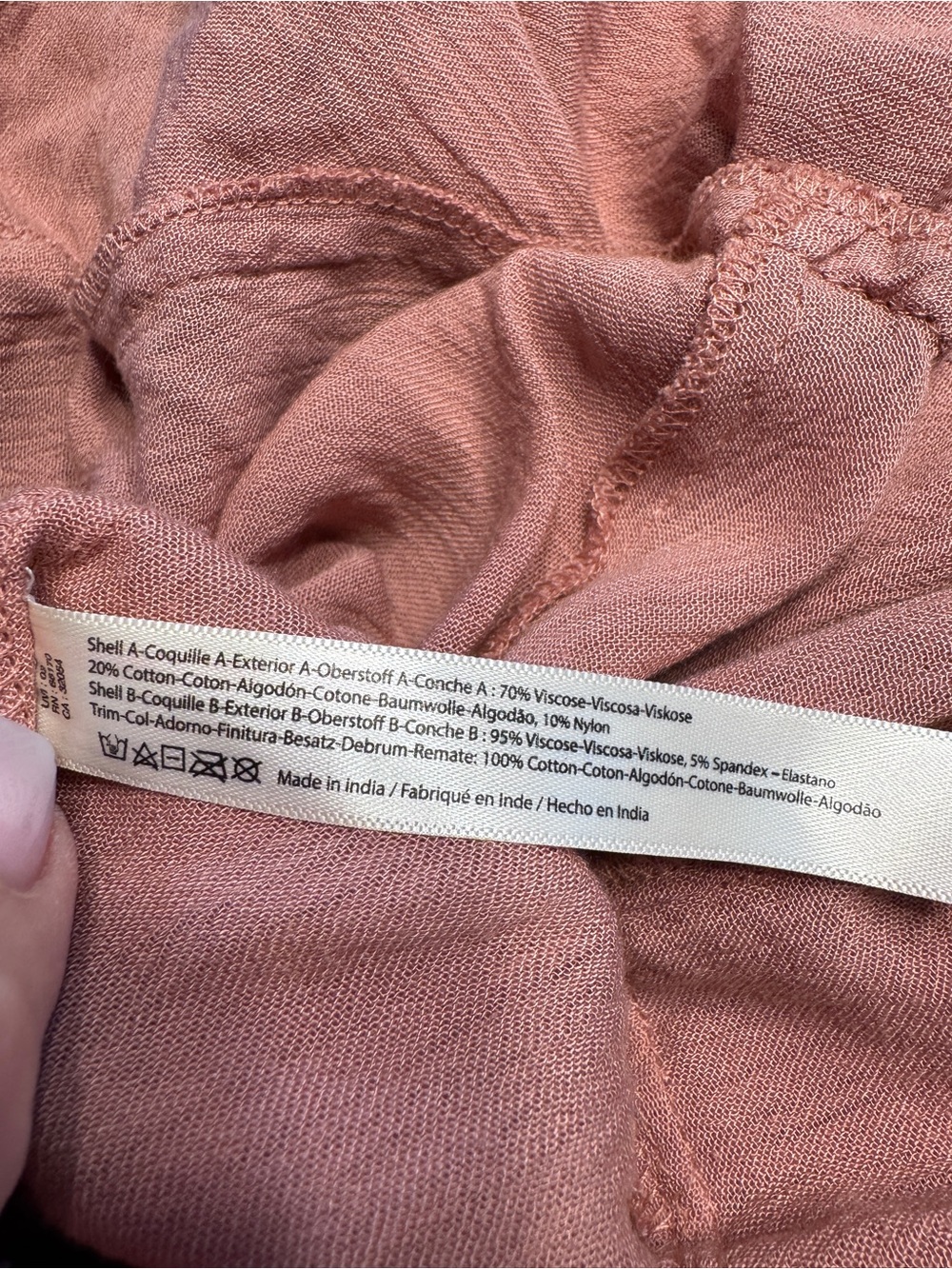 Free People One Dusty Rose Lace Slip Dress Boho Mini S Crochet Babydoll Festival - Picture 11 of 12